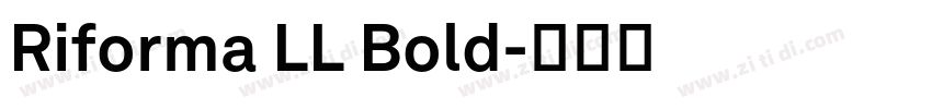 Riforma LL Bold字体转换 Riforma LL Bold字体转换